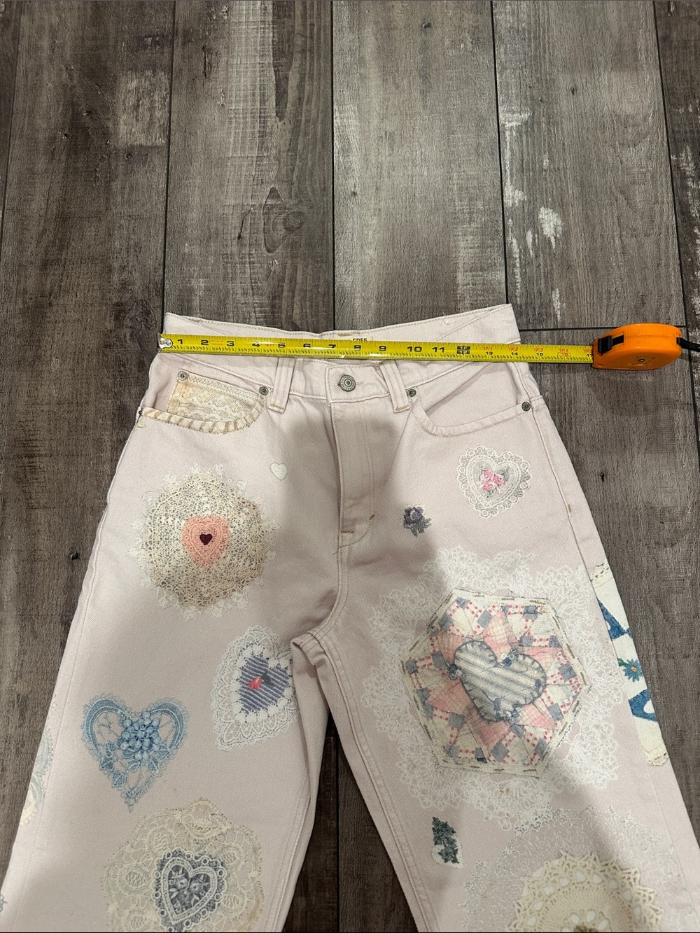 Free People Tinsley Printed Straight-Leg Jeans - Picture 8 of 9